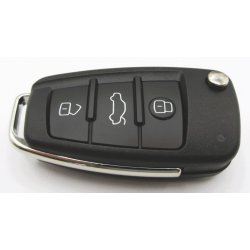 Audi fold-ud nglehus 3 knaps (bagklap symbol i midten) u/batteriholder