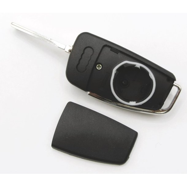 Audi fold-ud nglehus 3 knaps (bagklap symbol i midten) u/batteriholder