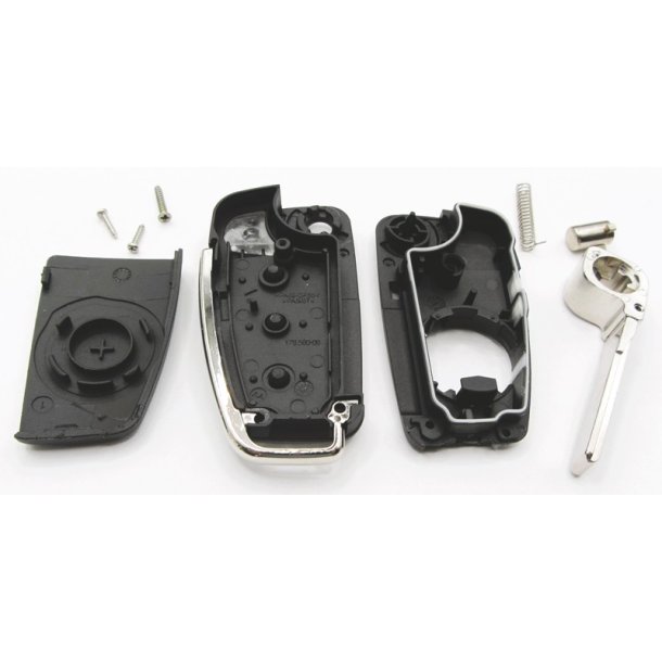Audi fold-ud nglehus 3 knaps (bagklap symbol i midten) u/batteriholder