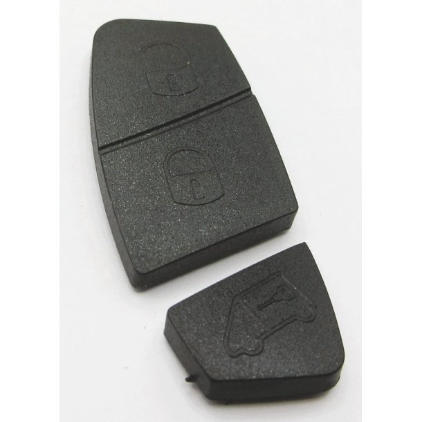Fiat gummi pad 3 knaps (sort)