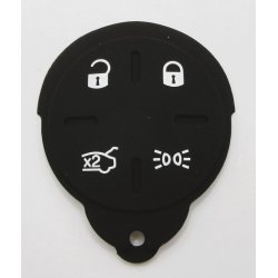 Fiat 500 gummi pad, 4 knaps