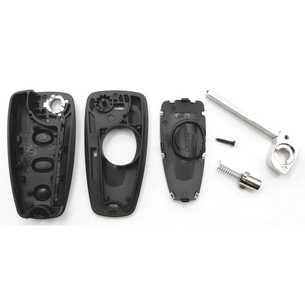 Ford fold-ud nglehus 3 knaps - til den model med CR2032 batteri 