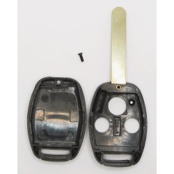 Honda n�glehus 3 knaps med fast klinge og transponder holder.