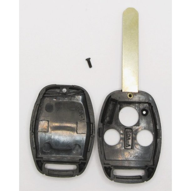 Honda n�glehus 3 knaps med fast klinge og transponder holder.