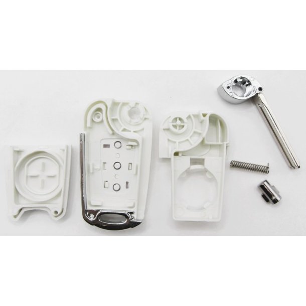 Kia fold-ud nglehus 3 knaps i hvid