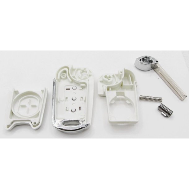 Kia fold-ud nglehus 3 knaps i hvid