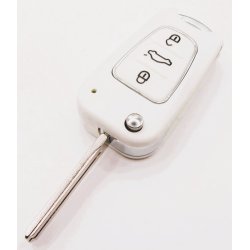 Kia fold-ud nglehus 3 knaps i hvid