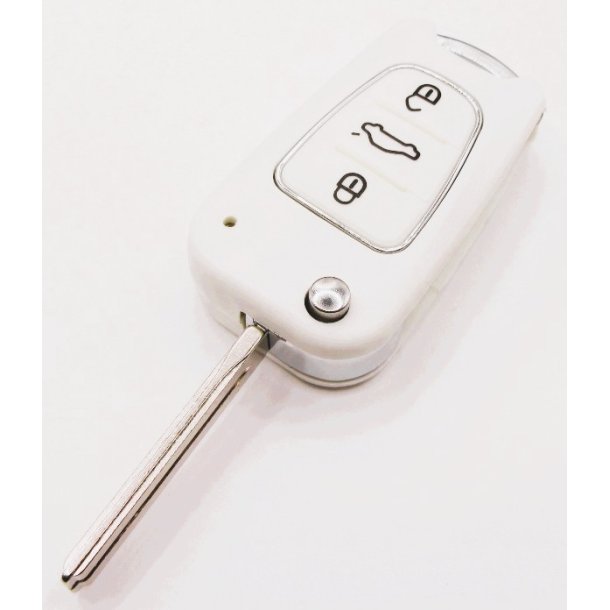 Kia fold-ud nglehus 3 knaps i hvid