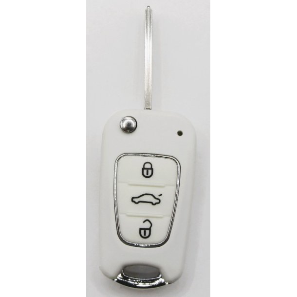 Kia fold-ud nglehus 3 knaps i hvid