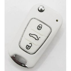 Kia fold-ud nglehus 3 knaps i hvid