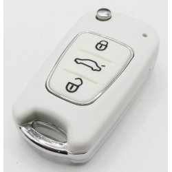 Kia fold-ud nglehus 3 knaps i hvid