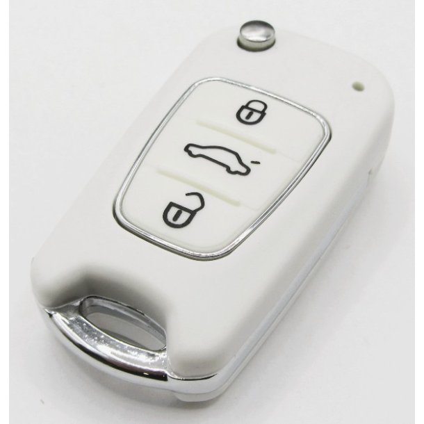 Kia fold-ud nglehus 3 knaps i hvid