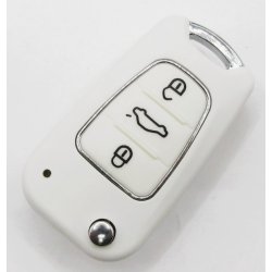 Kia fold-ud nglehus 3 knaps i hvid