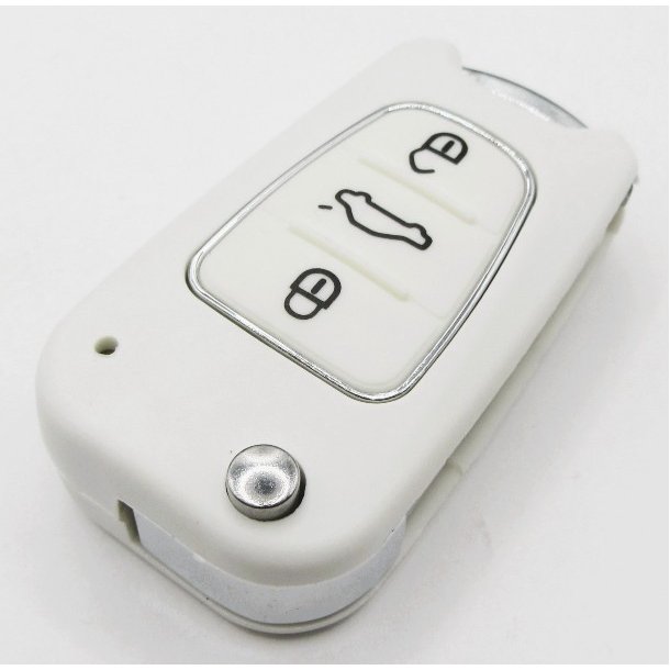 Kia fold-ud nglehus 3 knaps i hvid