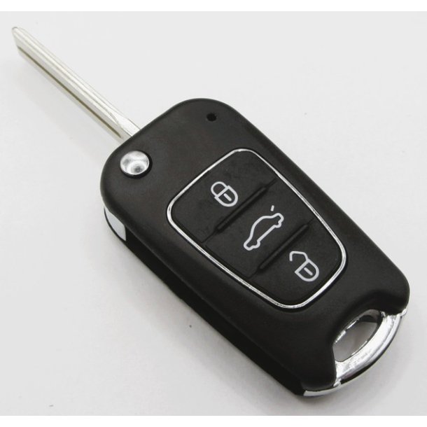 Kia fold-ud nglehus 3 knaps med slv kant