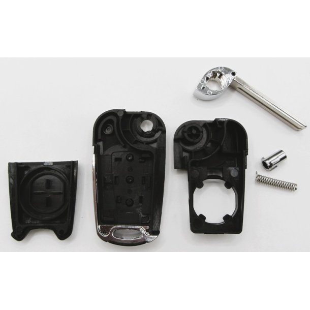 Kia fold-ud nglehus 3 knaps med slv kant