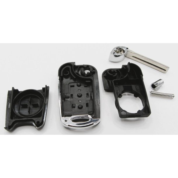 Kia fold-ud nglehus 3 knaps med slv kant