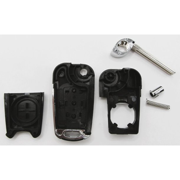 Kia fold-ud nglehus 3 knaps (Hold) med slv kant