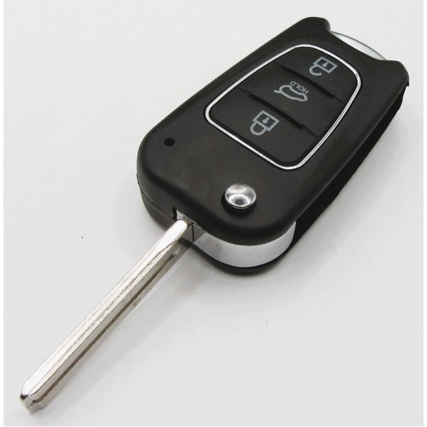 Kia fold-ud nglehus 3 knaps (Hold) med slv kant