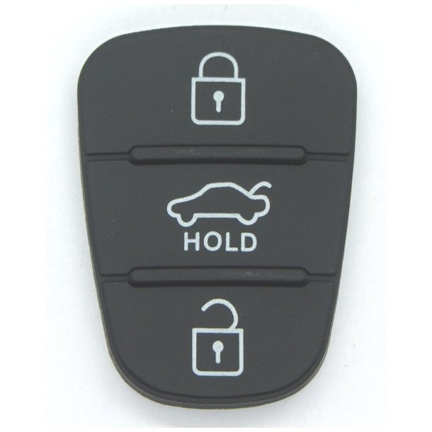 Kia/Hyundai gummi pad 3 knaps (Hold)