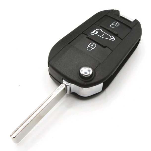 Citron fold-ud nglehus 3 knaps med ngle klinge HU83 med rille i siden (varevogn symbol i midten)