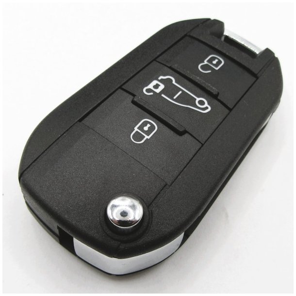 Citron fold-ud nglehus 3 knaps med ngle klinge HU83 med rille i siden (varevogn symbol i midten)