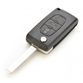 Fiat fold-ud nglehus 3 knaps (bagklap symbol i midten) u/batteriholder