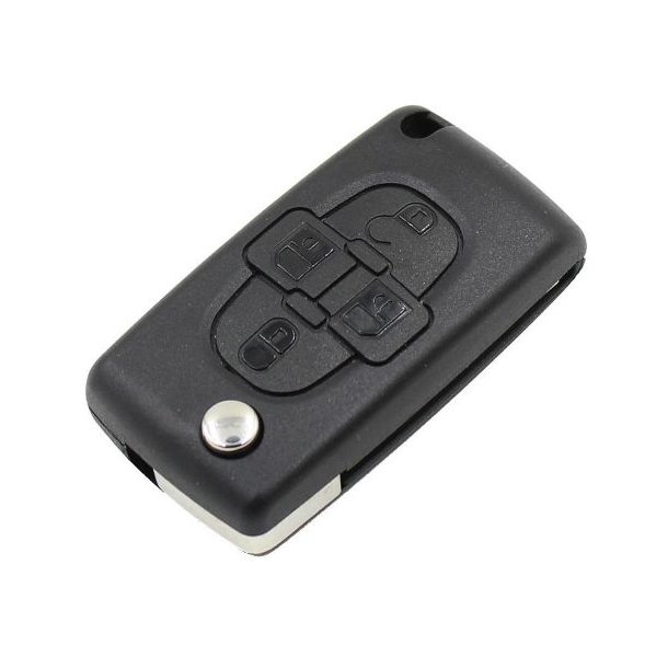 Peugeot fold-ud n�glehus 4 knaps m/batteriholder