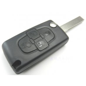 Citron fold-ud nglehus 4 knaps u/batteriholder