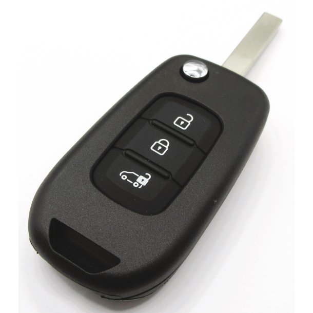Renault fold-ud n�glehus 3 knaps med varevogn symbol