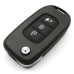 Renault fold-ud n�glehus 3 knaps med varevogn symbol