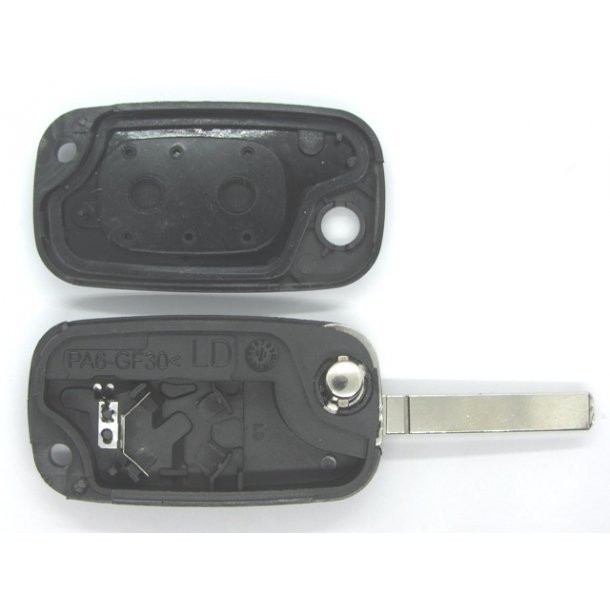 Mercedes fold-ud n�glehus 2 knaps m/batteriholder