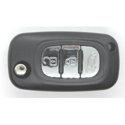 Mercedes fold-ud n�glehus 3 knaps m/batteriholder