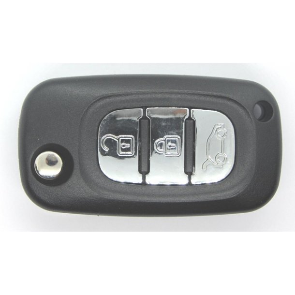 Mercedes fold-ud n�glehus 3 knaps m/batteriholder