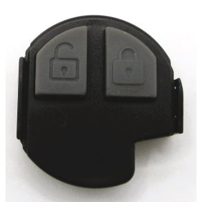 Opel elektronik kasse med gummi pad, 2 knaps